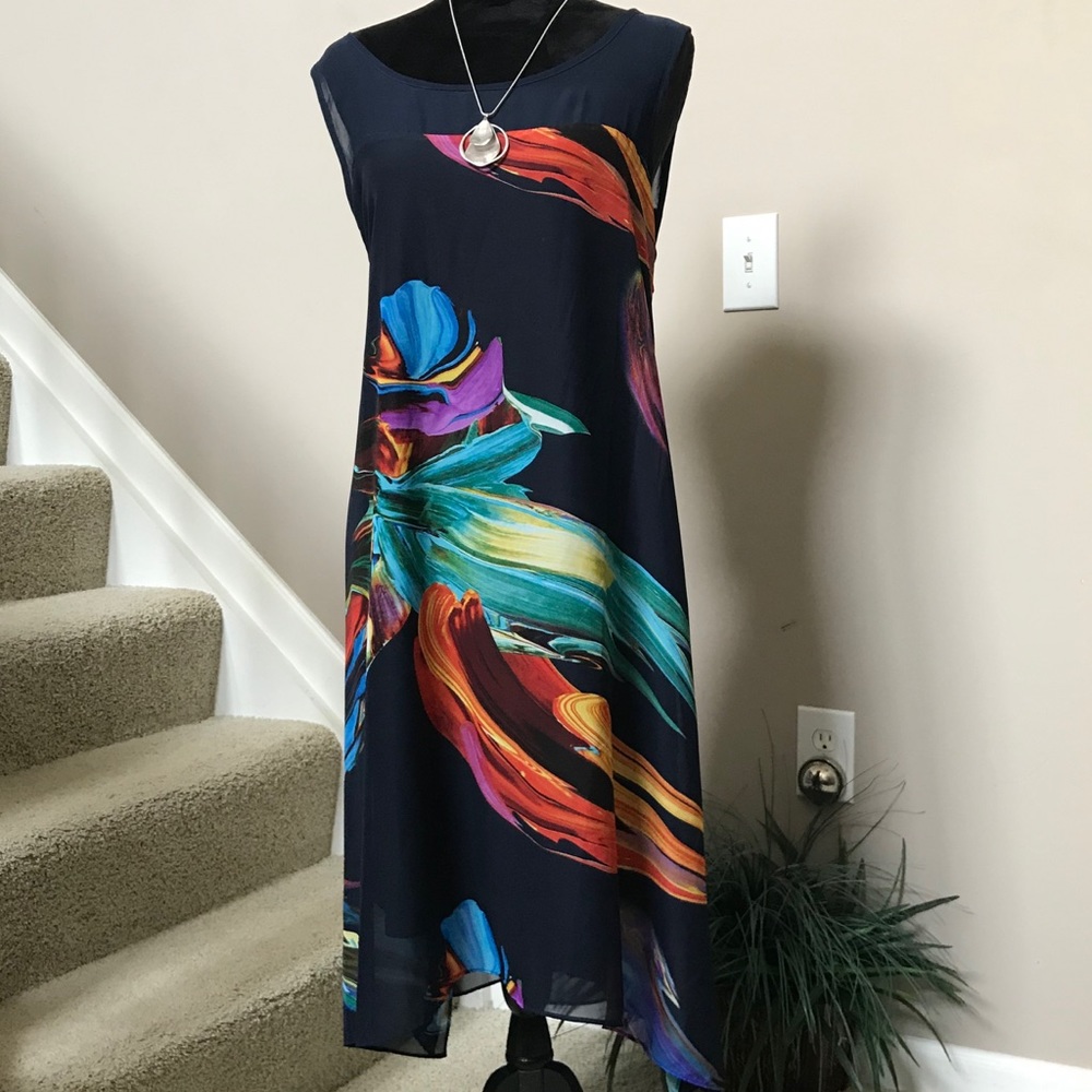 Shark Bite Hem Bohemian Dress